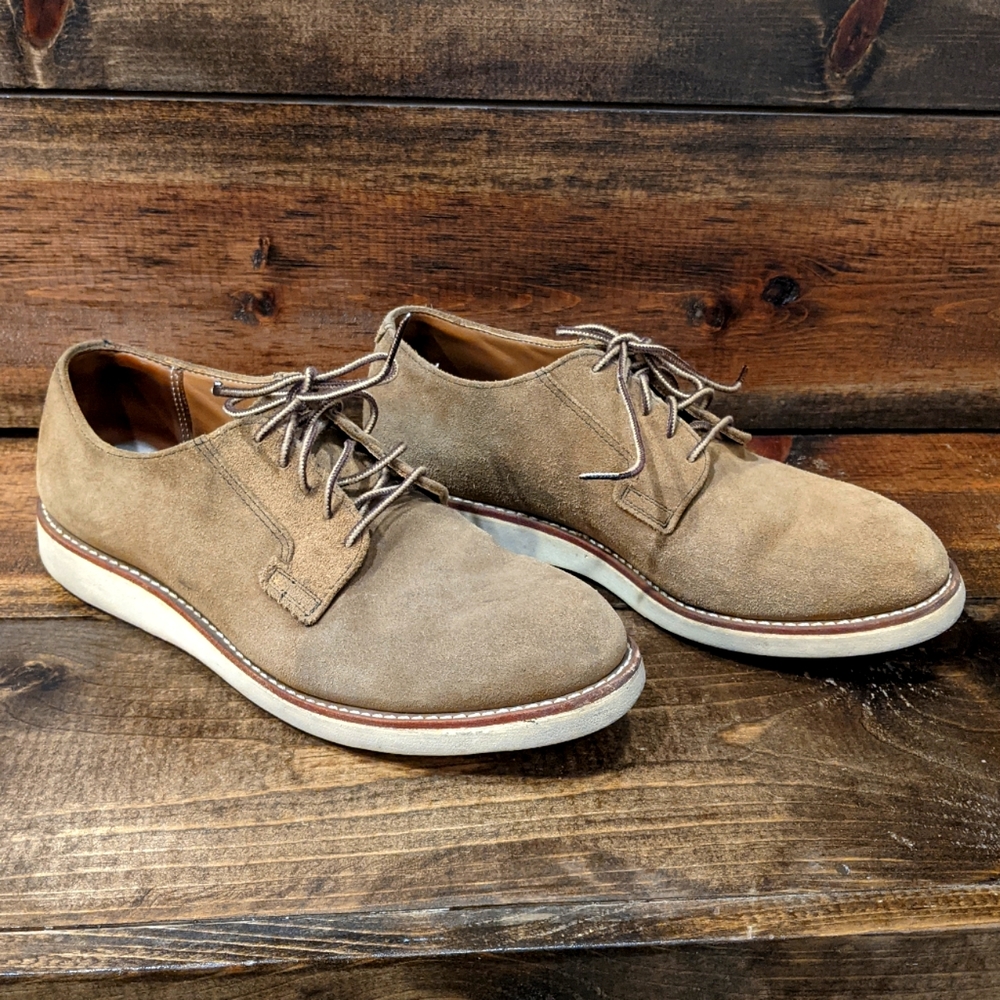 Red Wing 3104 Suede Postman Roughout Muleskinner Derby Shoes Size US 11